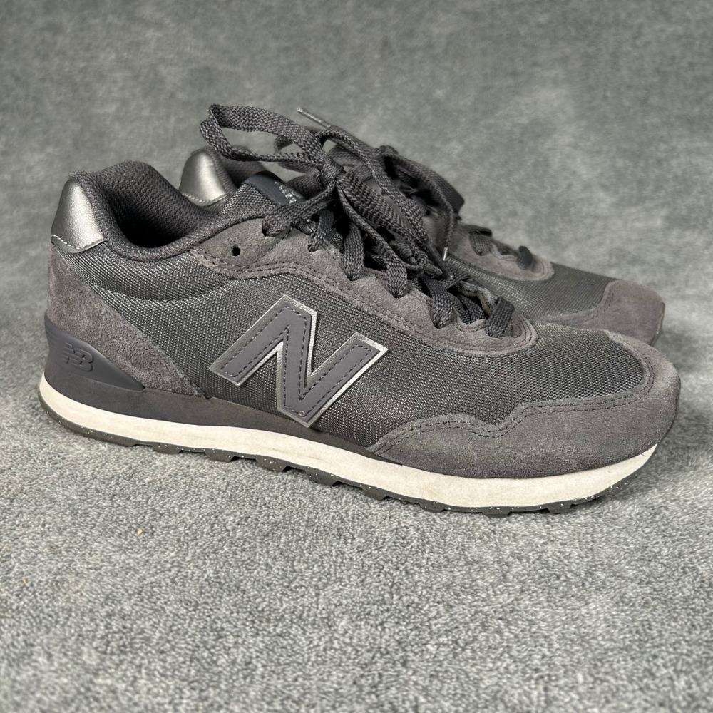 New Balance 515 V3 Womens 8.5 B Grey Black Suede Mesh Sneakers WL515OB3
